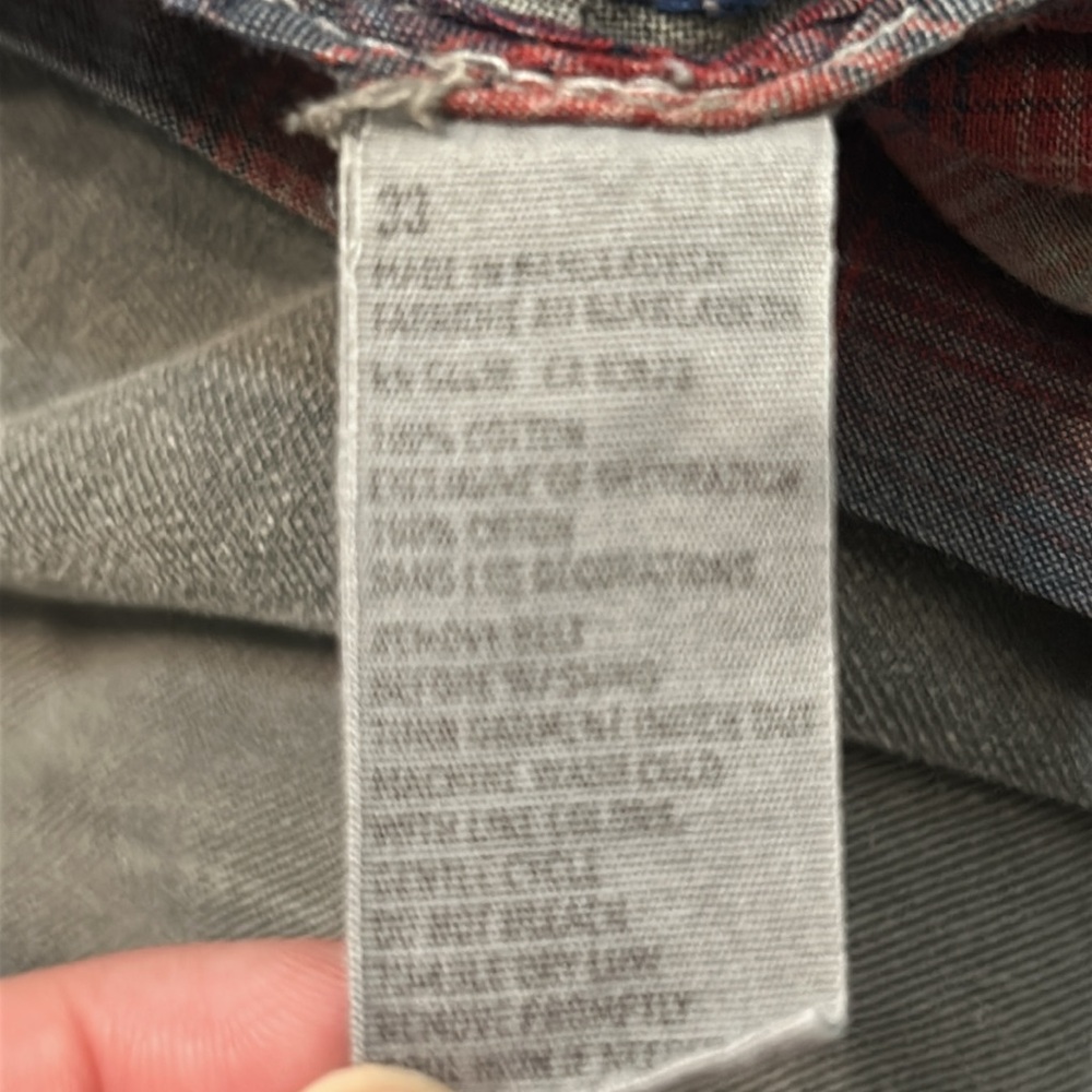 American Eagle Cargo Shorts Classic Utility Short Gray Green Y2K 90s Size 33 - Picture 3 of 10